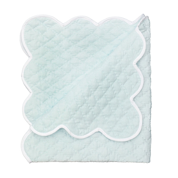 Lenora Hand Quilted Satin Baby Blanket (Two Color Options)