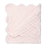 Lenora Hand Quilted Satin Baby Blanket (Two Color Options)
