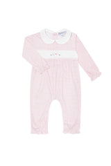 Nellapima Pink Herringbone Playsuit