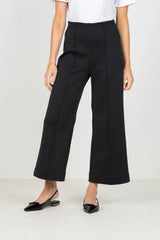 Emily McCarthy Cropped Piper Pant in Black