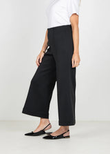 Emily McCarthy Cropped Piper Pant in Black