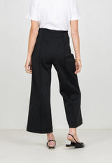 Emily McCarthy Cropped Piper Pant in Black