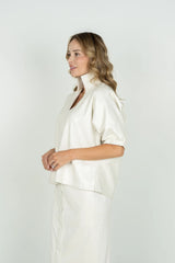 Emily McCarthy Poppy Top in Carrara