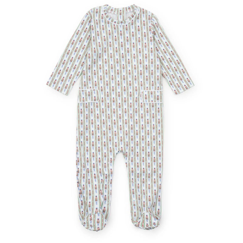 Lila + Hayes Preston Boys' Romper in Nutcracker Stripe