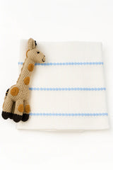 Pucker Texture with Stripe Baby Blanket (Multiple Colors!)