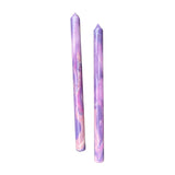 Marbleized Taper Candles (Set of 2)