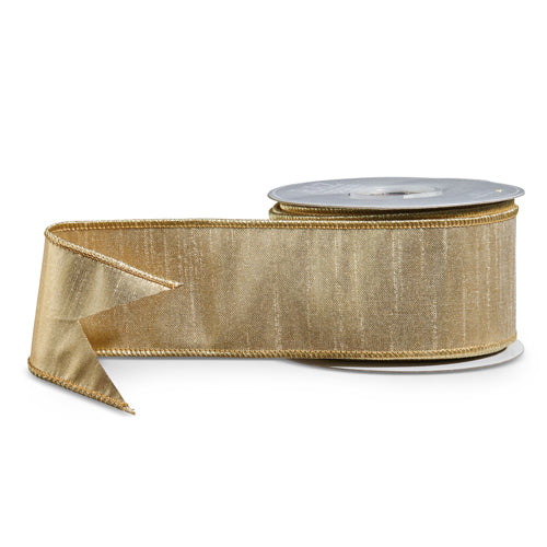 Gold Metallic Wired Ribbon