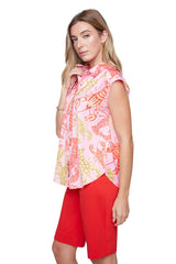 Lobster Print Blouse