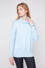 Renuar Knit Sweater in Light Mist