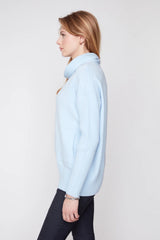 Renuar Knit Sweater in Light Mist
