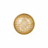 Vietri Rufolo Glass Gold Basketweave Dipping Bowl