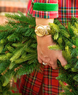 House of MBR Red Tartan Bouvier Long Dress