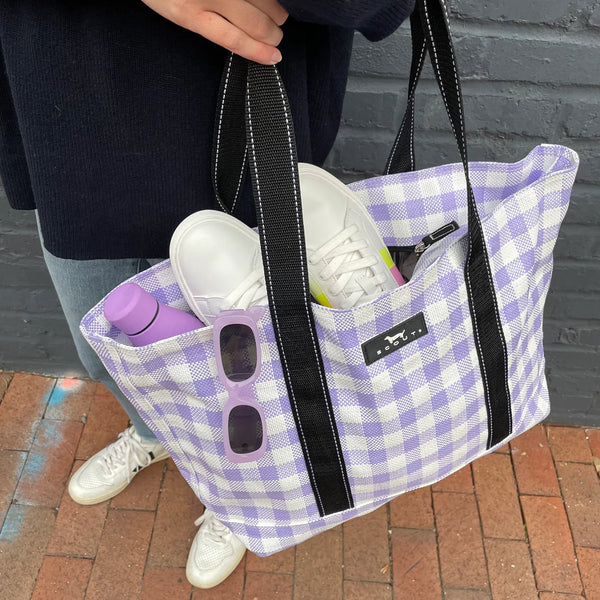 SCOUT Out N About in Amethyst & White Check