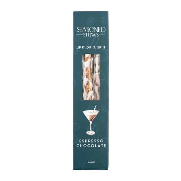 Seasoned Straws - Espresso Chocolate 6 count