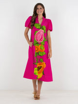 Emily McCarthy Hampton Dress in Papaya Vine