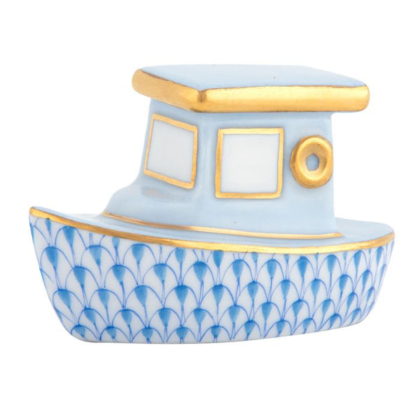 Herend Tug Boat in Blue
