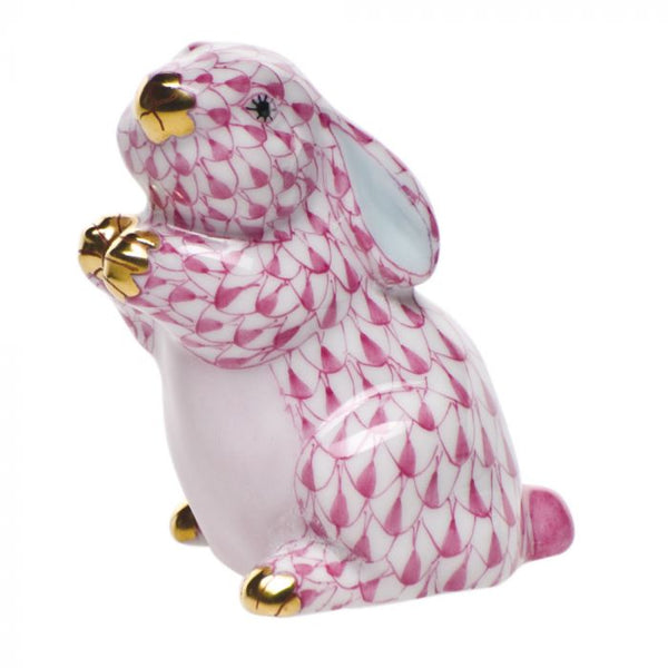 Herend Raspberry Pudgy Bunny