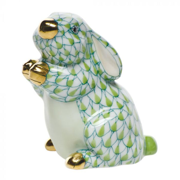 Herend Pudgy Bunny in Key Lime