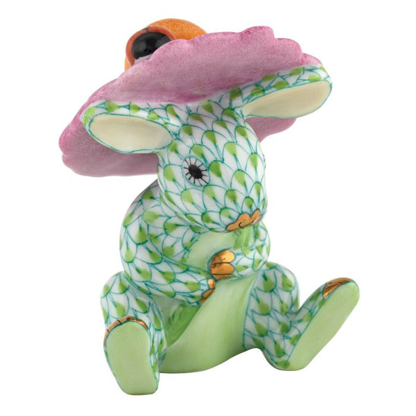 Herend Umbrella Bunny in Key Lime