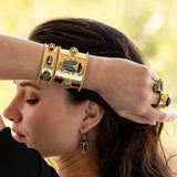 Capucine De Wulf Scarab Family Cuff Bracelet