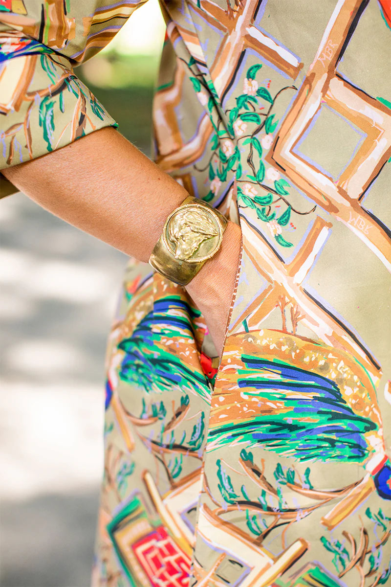 House of MBR Winston Long Shirt Dress