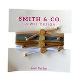 Smith & Co. Skinny Hair Tie Set (Multiple Color Choices)