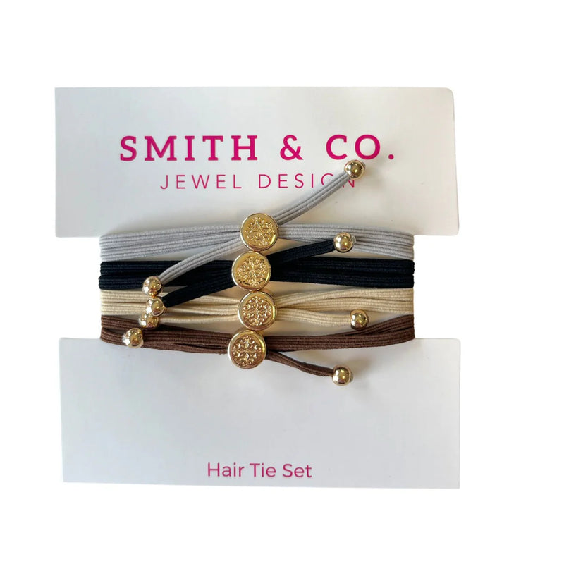 Smith & Co. Skinny Hair Tie Set (Multiple Color Choices)