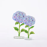 Acrylic Smoky Purple Hydrangea Floral (Two Size Options)