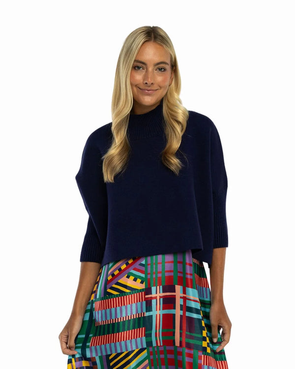 Sophia Sweater in Navy (One Size)