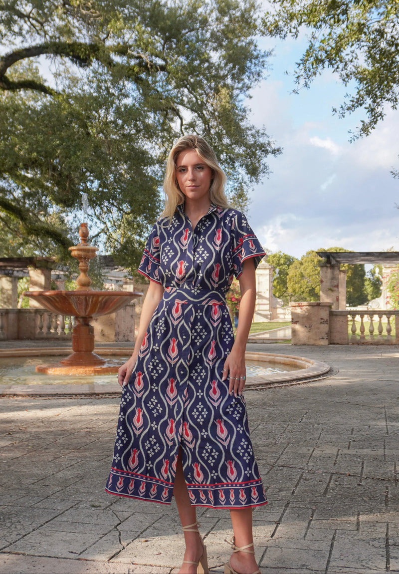 Sydney Ikat Shirtdress