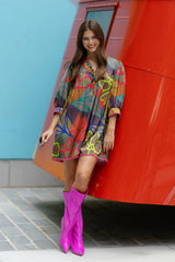 Alden Adair Lori Dress in Geo Floral