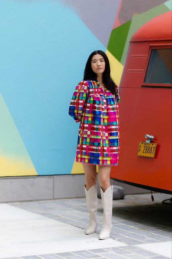 Alden Adair Lori Dress in Circus Plaid