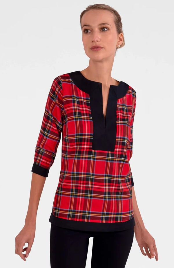 Gretchen Scott Split Neck Tunic - Duke of York