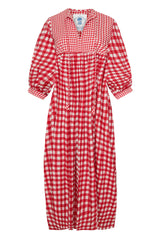 Taj Maxi Dress in Red Gingham