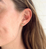 Sheila Fajl Bow Studs in Brushed 18K Gold Plated