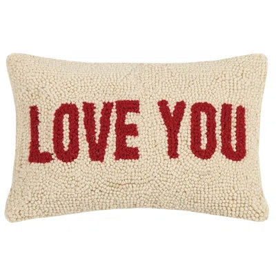 "Love You" Needlepoint Pillow