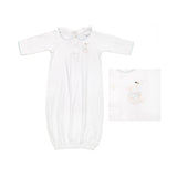 Baby Teddy Bear Cotton Knit Sack (Two Color Options)