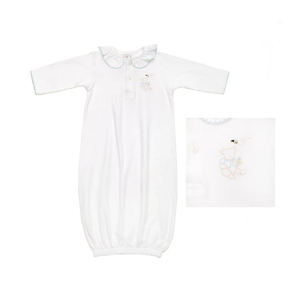 Baby Teddy Bear Cotton Knit Sack (Two Color Options)
