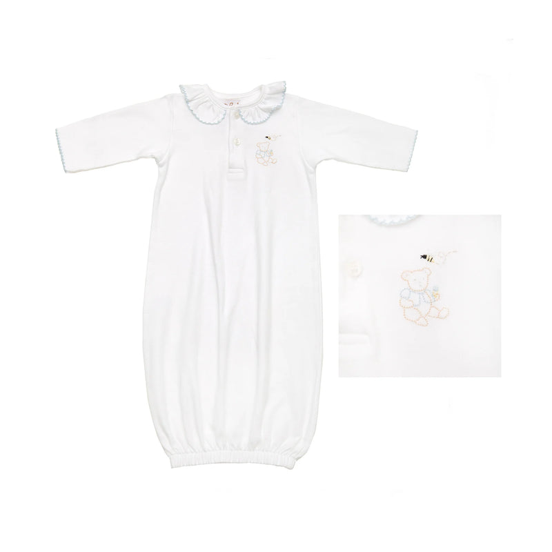 Baby Teddy Bear Cotton Knit Sack (Two Color Options)