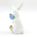 Herend Blossom Bunny in White and Blue