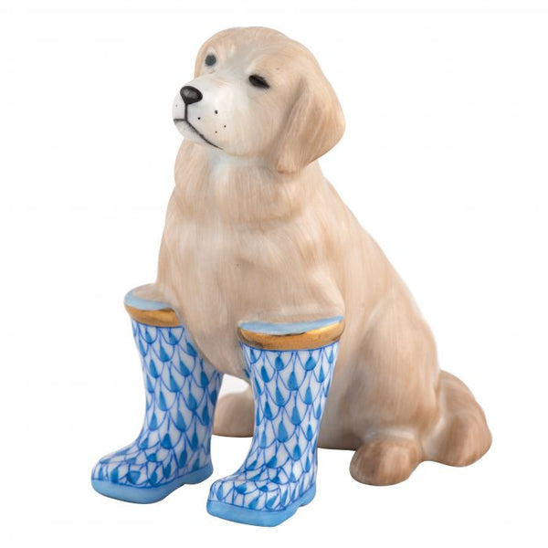 Herend Rainy Day Retriever in Blue