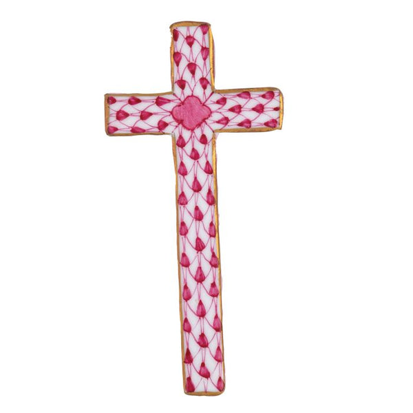 Herend "Miniature Cross" in Raspberry