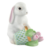 Herend Flowerpot Bunny in Key Lime