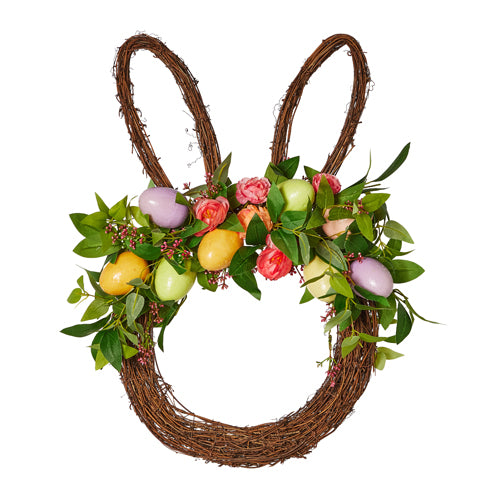 Easter Bunny Head Wreath