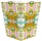 Wooden Scalloped Top Wastepaper Basket