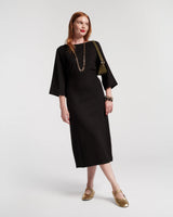 Frances Valentine Black Whitney Wrap Dress