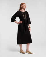 Frances Valentine Black Whitney Wrap Dress