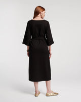 Frances Valentine Black Whitney Wrap Dress