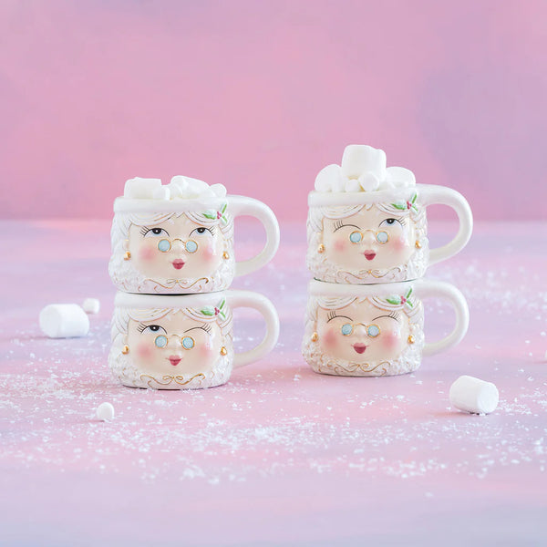 Glitterville Mrs. Papa Noel Mug (Four Style Options)
