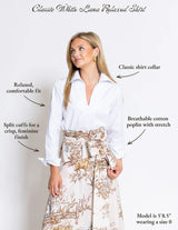 House of MBR Classic White Lana Relaxed Shirt